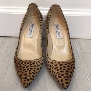 NWOT Jimmy Choo Pony Hair Pointed-Toe Pumps